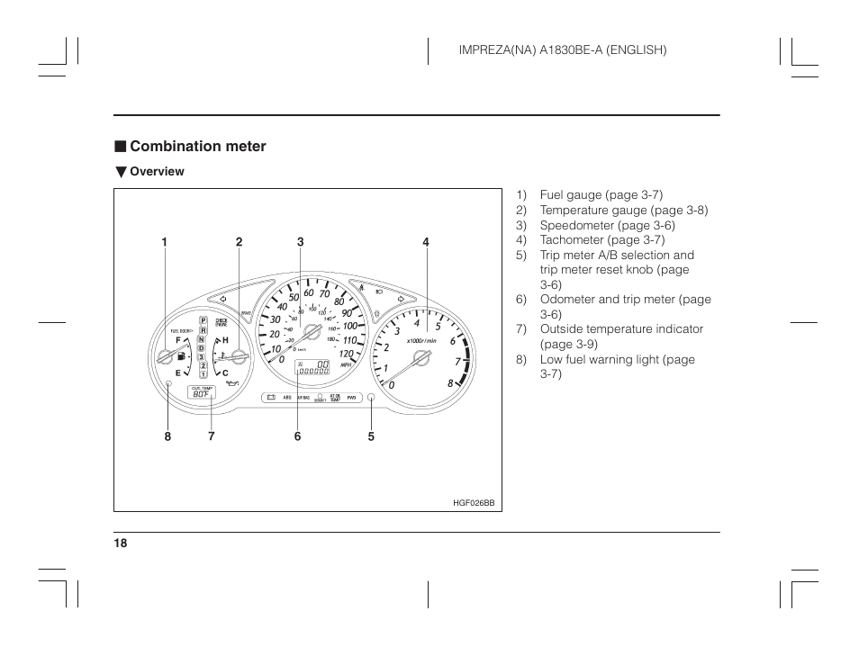 Subaru 2002 Impreza User Manual | Page 21 / 390