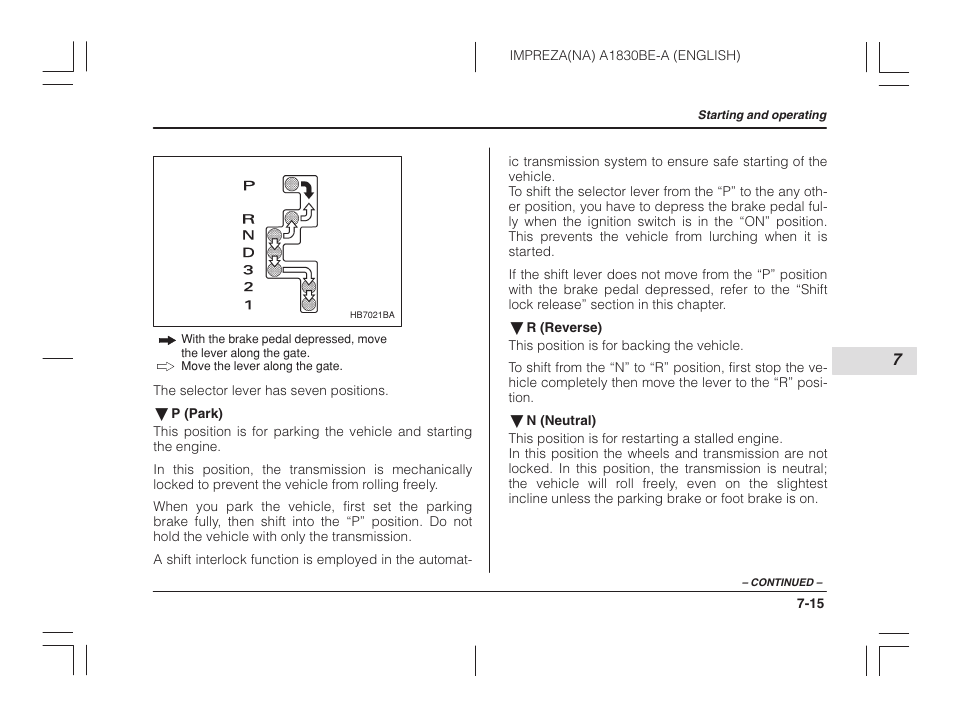 Subaru 2002 Impreza User Manual | Page 216 / 390