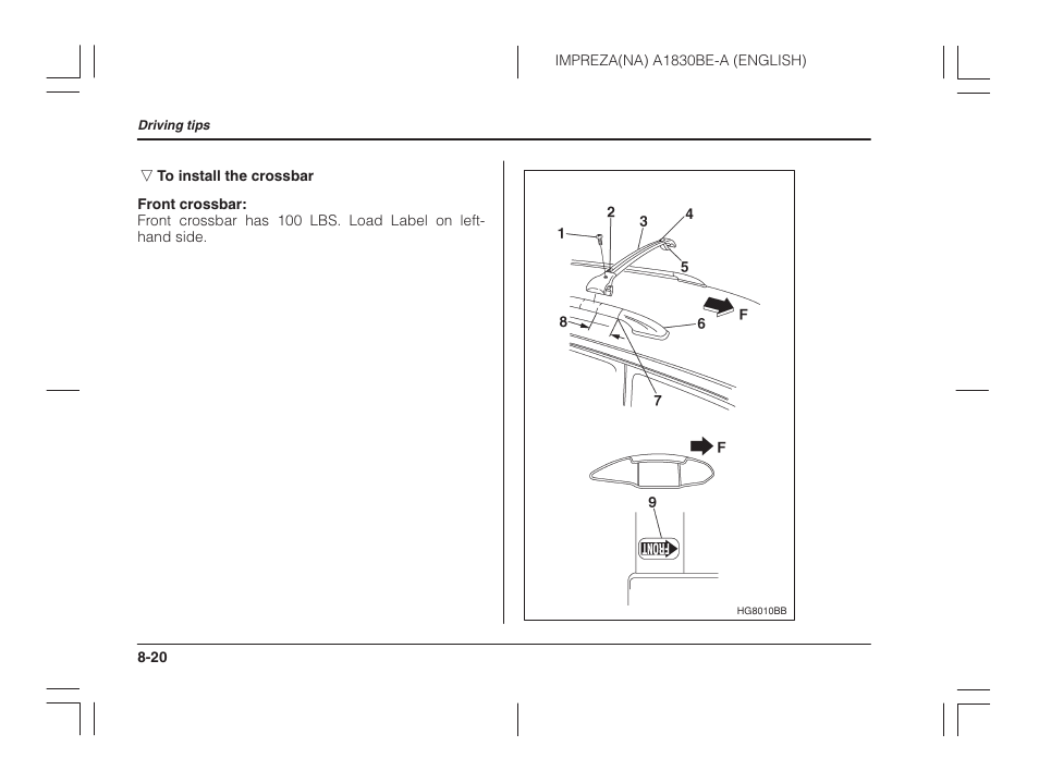 Subaru 2002 Impreza User Manual | Page 251 / 390