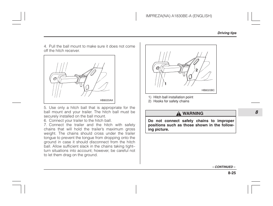 Subaru 2002 Impreza User Manual | Page 256 / 390