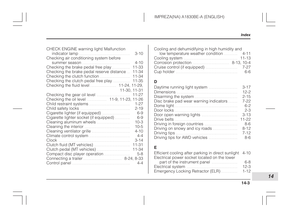 Subaru 2002 Impreza User Manual | Page 382 / 390