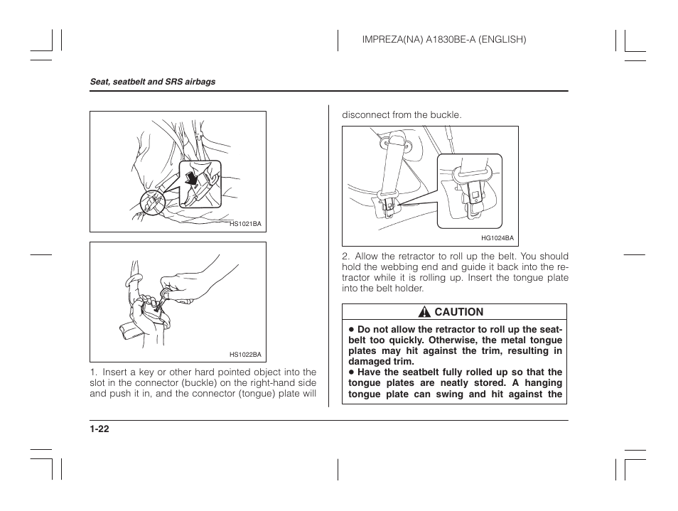 Subaru 2002 Impreza User Manual | Page 45 / 390