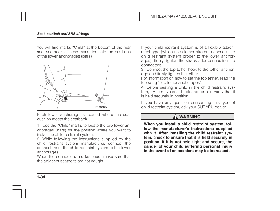 Subaru 2002 Impreza User Manual | Page 57 / 390