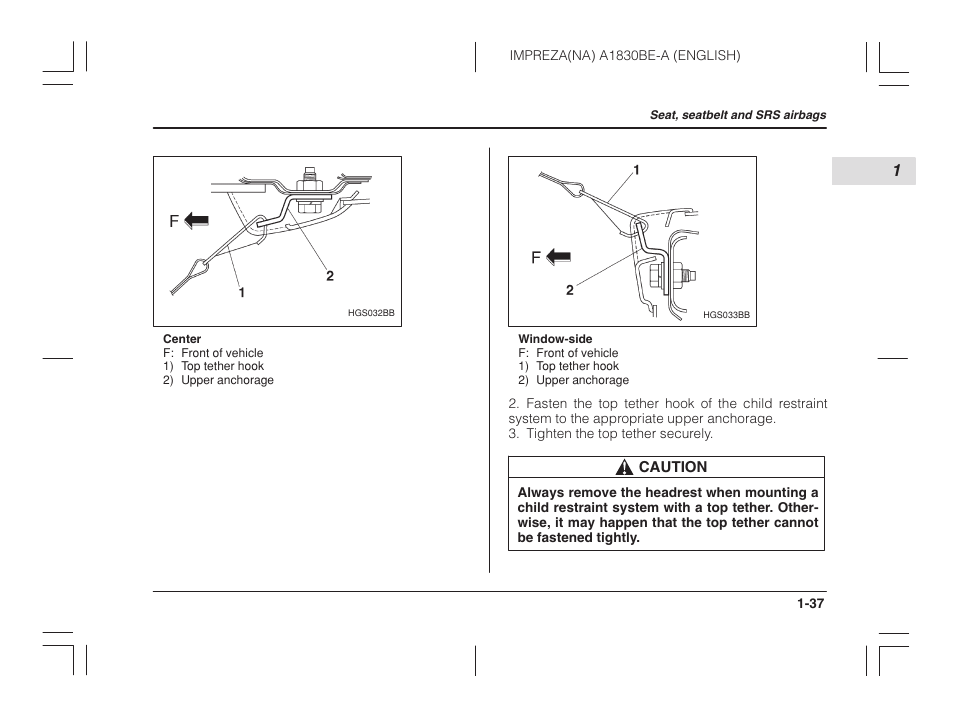Subaru 2002 Impreza User Manual | Page 60 / 390