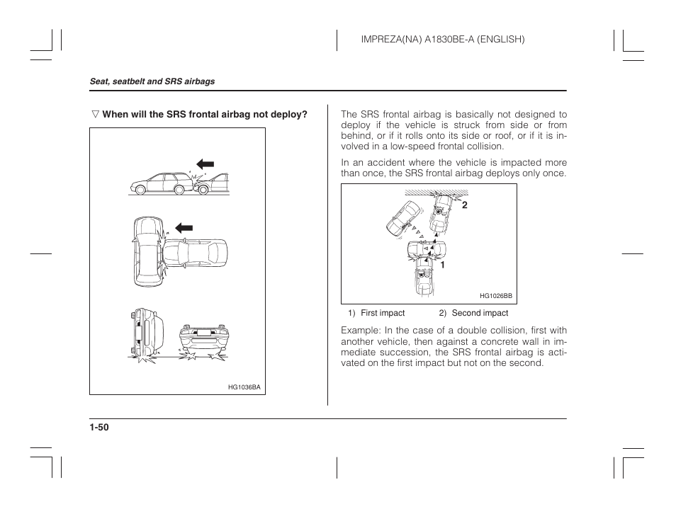 Subaru 2002 Impreza User Manual | Page 73 / 390