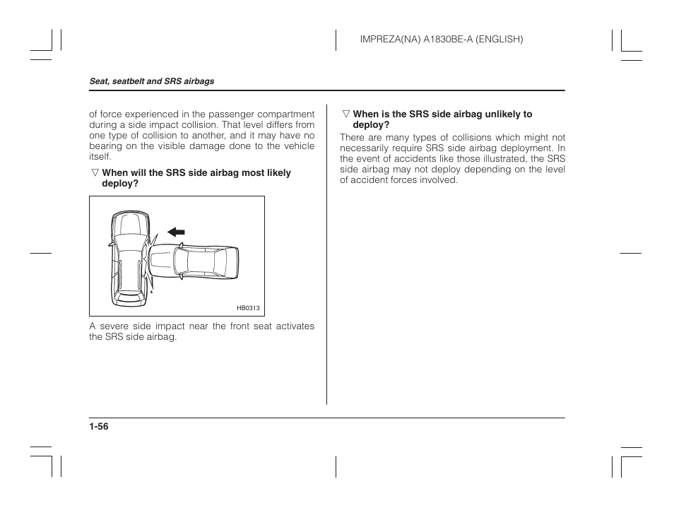Subaru 2002 Impreza User Manual | Page 79 / 390