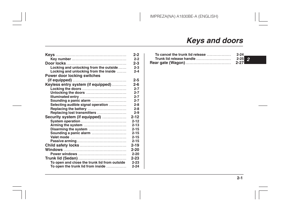 Msa5m0203a_9, Keys and doors | Subaru 2002 Impreza User Manual | Page 86 / 390