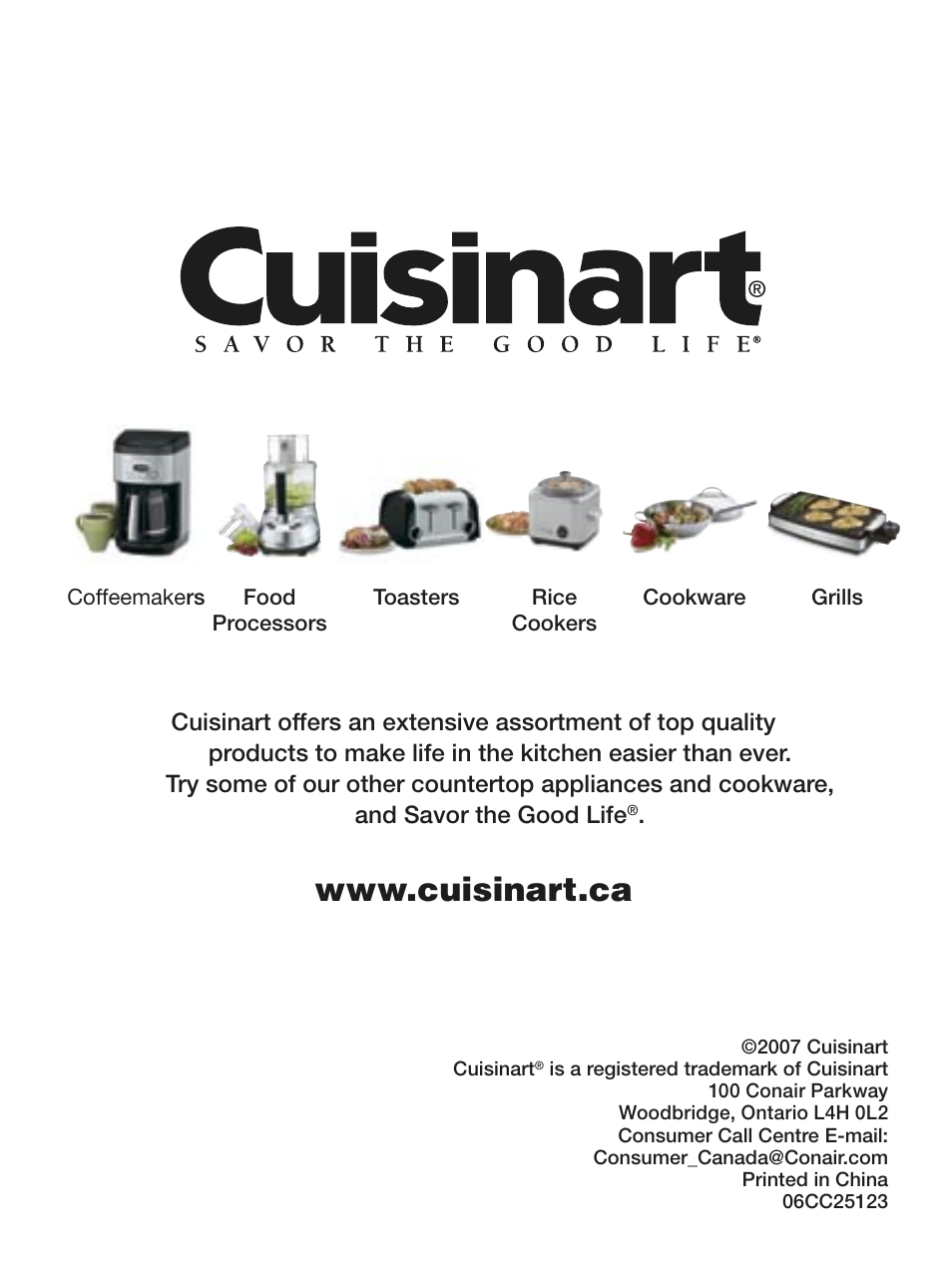 Cuisinart BREW CENTRAL THERMAL DCC-2400C User Manual | Page 14 / 14