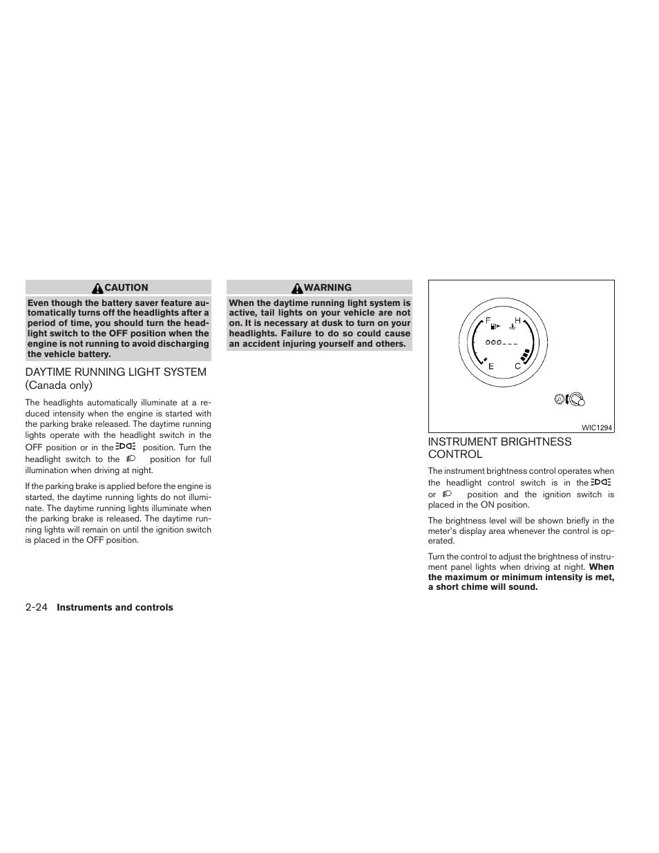 NISSAN 2012 Sentra User Manual | Page 103 / 366