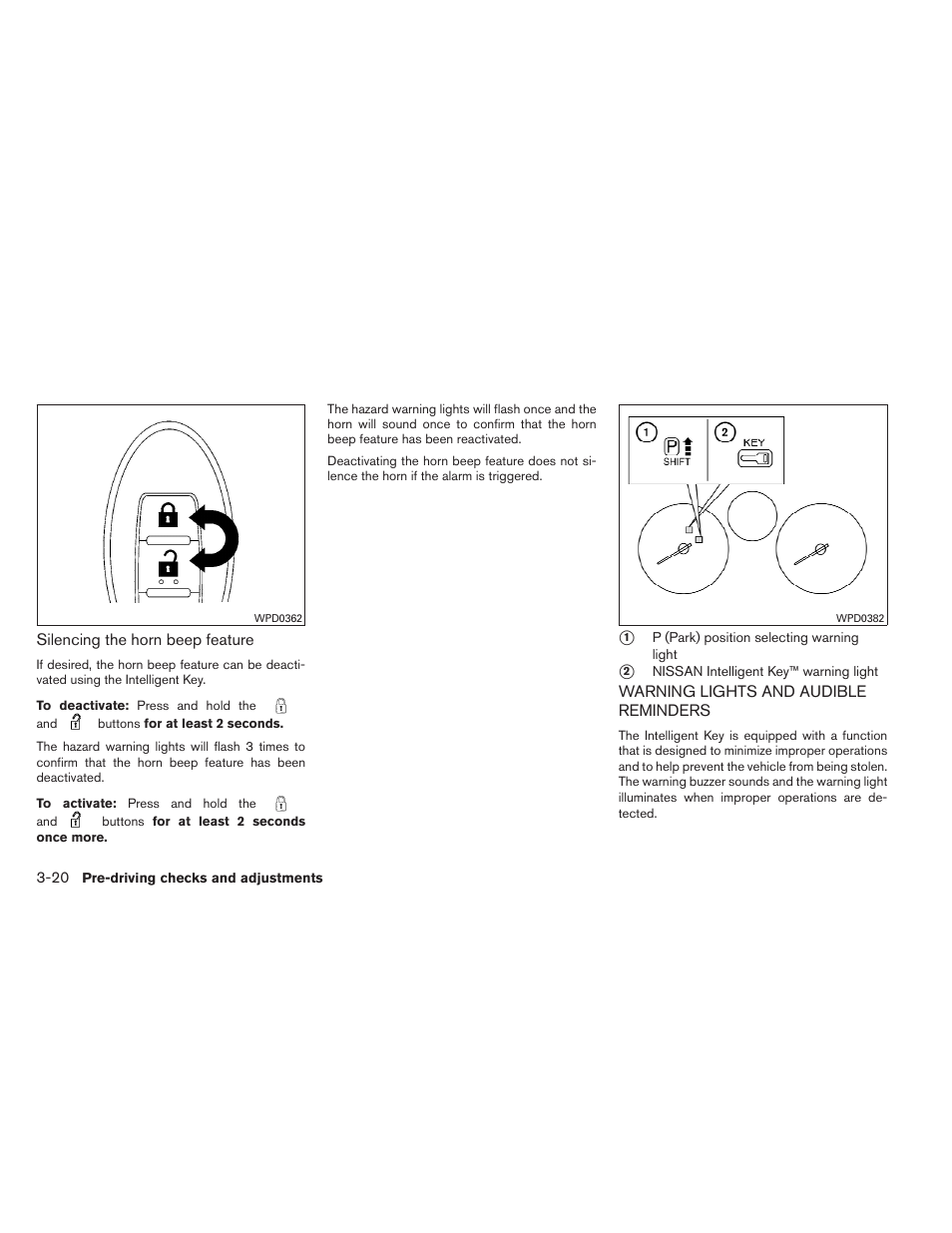 Warning lights and audible reminders -20 | NISSAN 2012 Sentra User Manual | Page 141 / 366