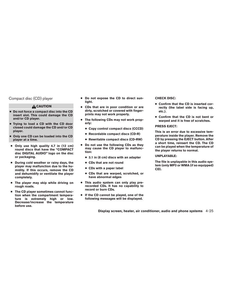 NISSAN 2012 Sentra User Manual | Page 178 / 366