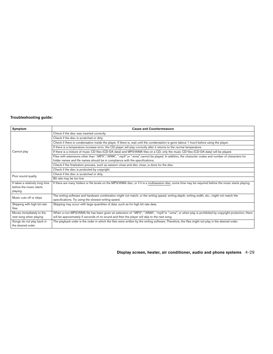 NISSAN 2012 Sentra User Manual | Page 182 / 366