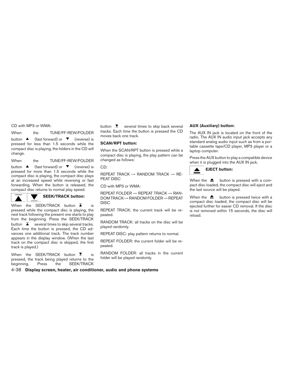 NISSAN 2012 Sentra User Manual | Page 191 / 366