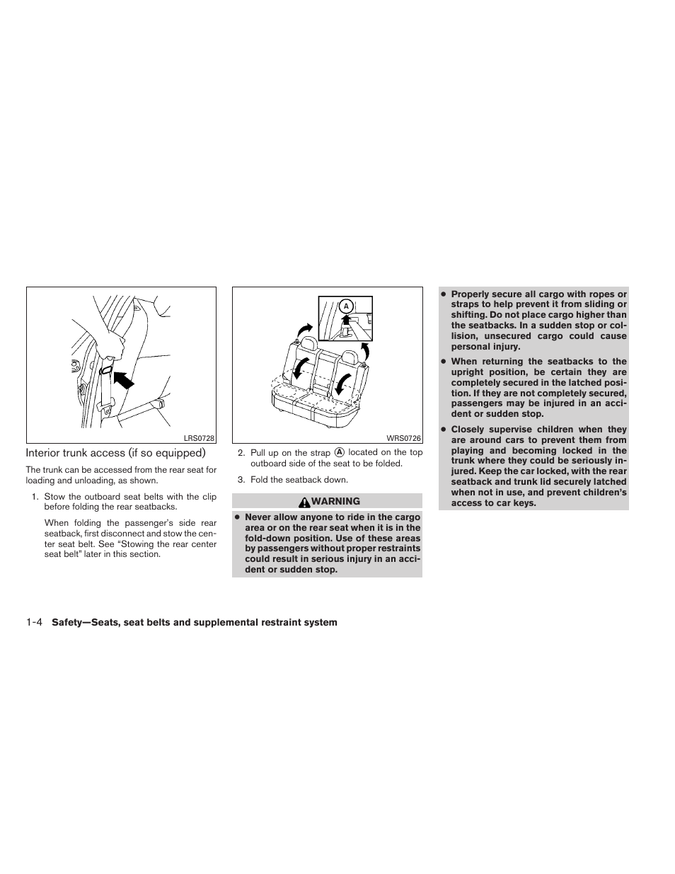 NISSAN 2012 Sentra User Manual | Page 23 / 366