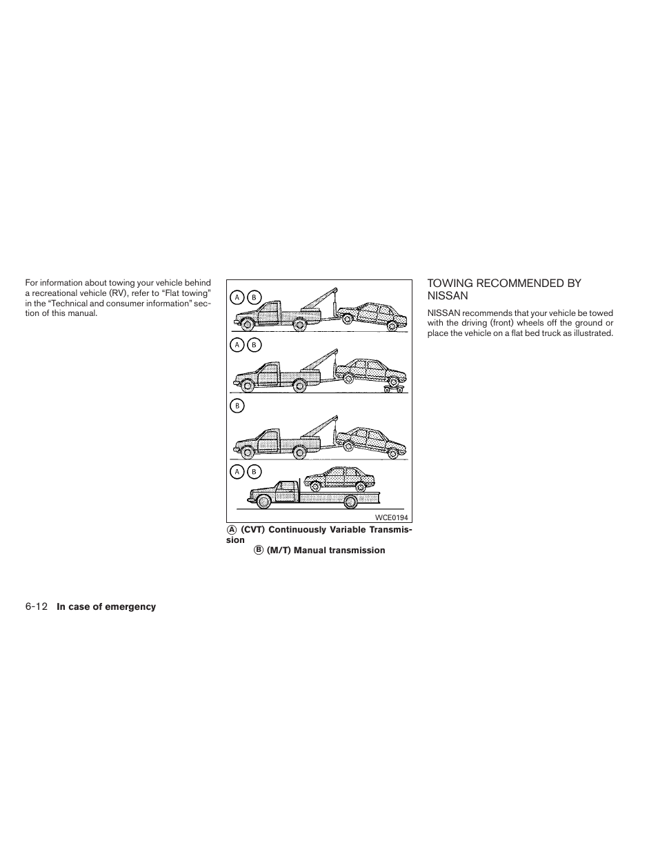 Towing recommended by nissan -12 | NISSAN 2012 Sentra User Manual | Page 275 / 366