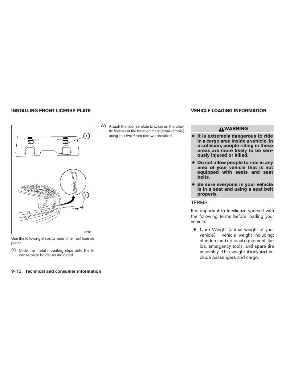 Terms -12 | NISSAN 2012 Sentra User Manual | Page 341 / 366