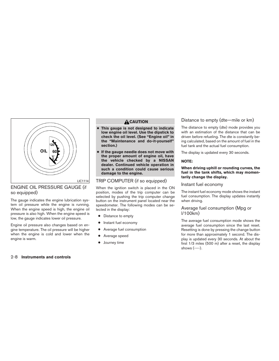 NISSAN 2012 Sentra User Manual | Page 87 / 366