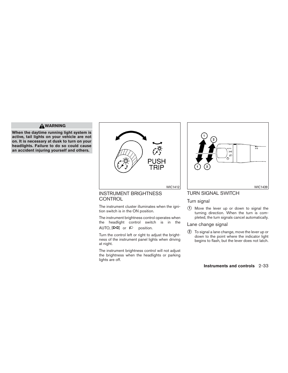 NISSAN 2012 Maxima User Manual | Page 104 / 452