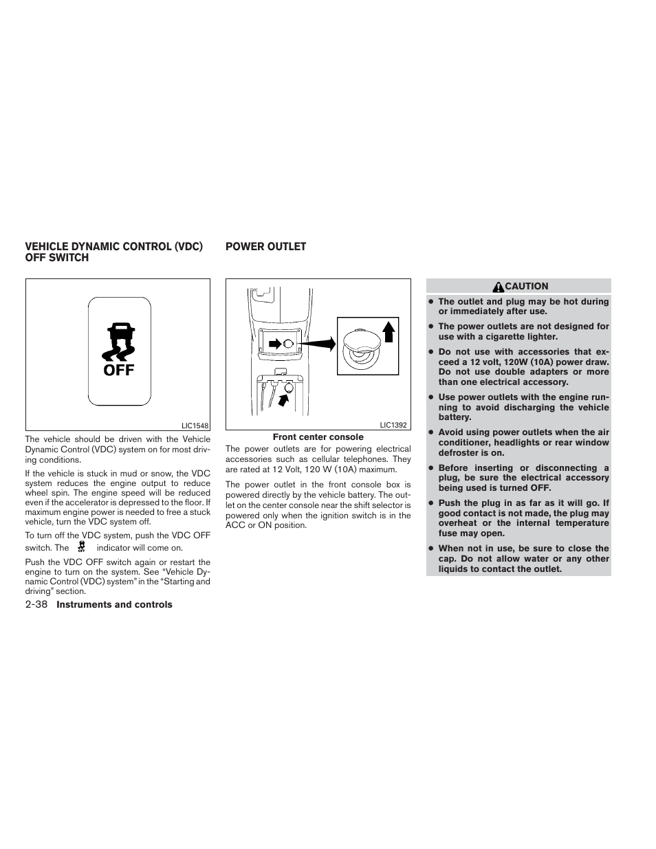 NISSAN 2012 Maxima User Manual | Page 109 / 452