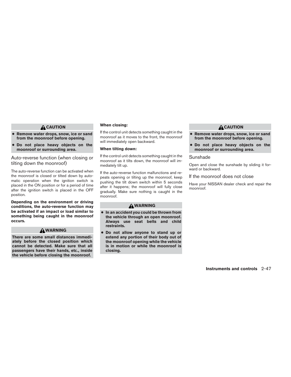 NISSAN 2012 Maxima User Manual | Page 118 / 452