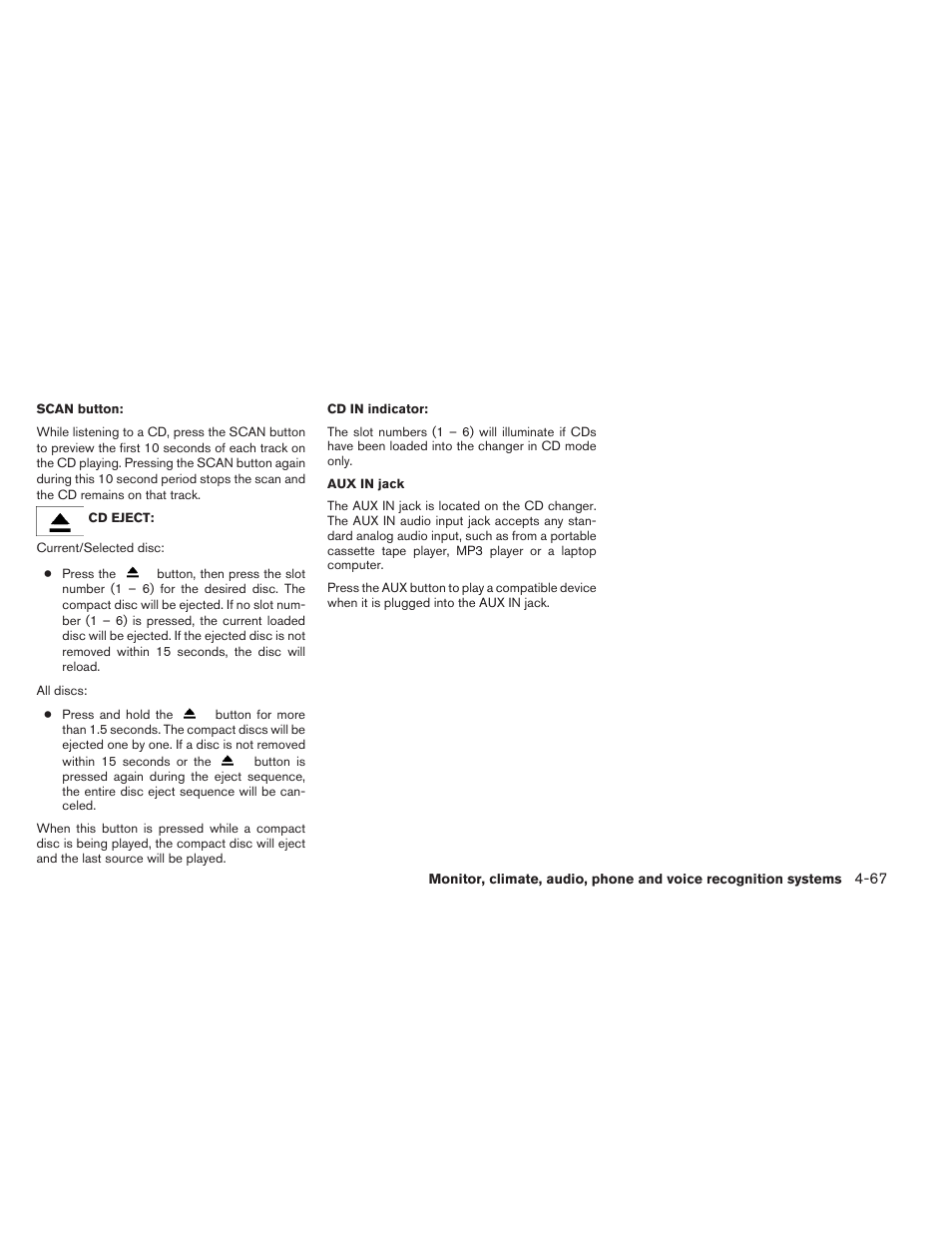 NISSAN 2012 Maxima User Manual | Page 226 / 452