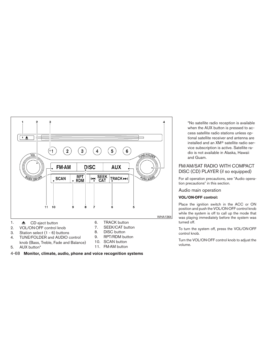 NISSAN 2012 Maxima User Manual | Page 227 / 452