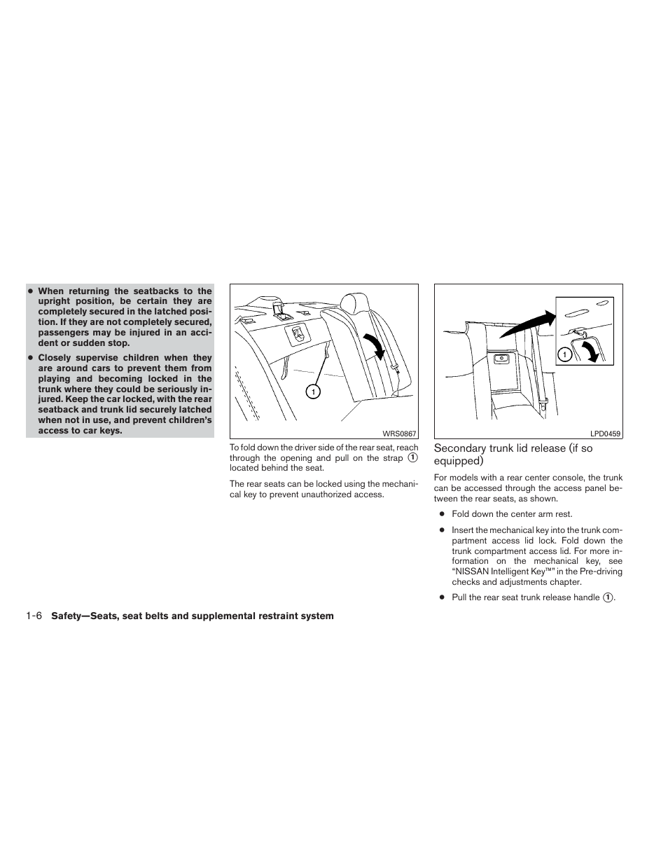 NISSAN 2012 Maxima User Manual | Page 23 / 452