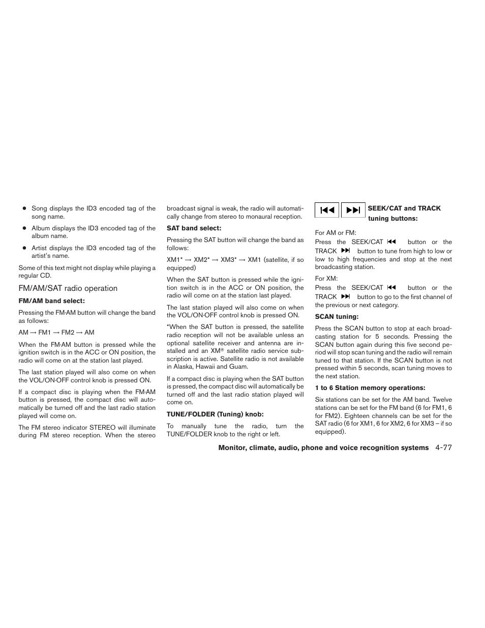 NISSAN 2012 Maxima User Manual | Page 236 / 452