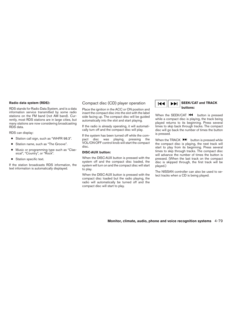 NISSAN 2012 Maxima User Manual | Page 238 / 452