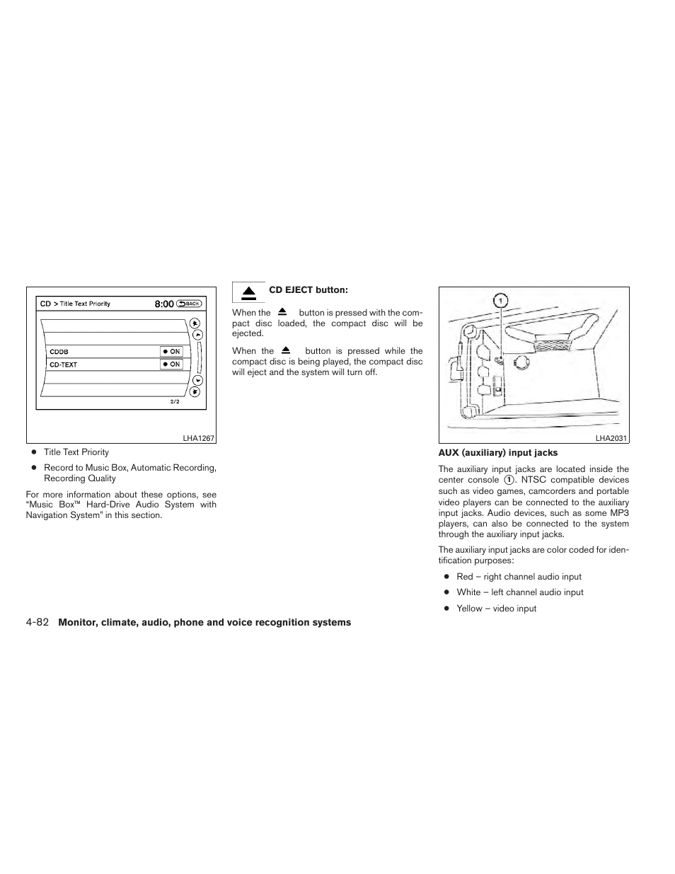 NISSAN 2012 Maxima User Manual | Page 241 / 452