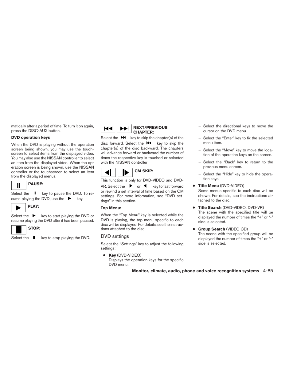 NISSAN 2012 Maxima User Manual | Page 244 / 452