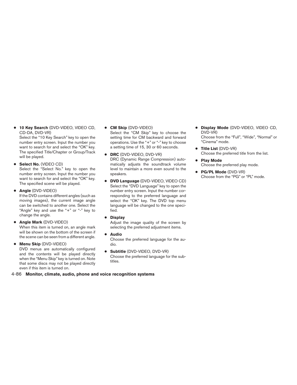 NISSAN 2012 Maxima User Manual | Page 245 / 452