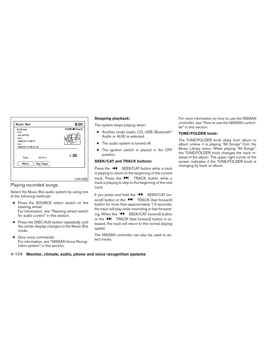 NISSAN 2012 Maxima User Manual | Page 263 / 452