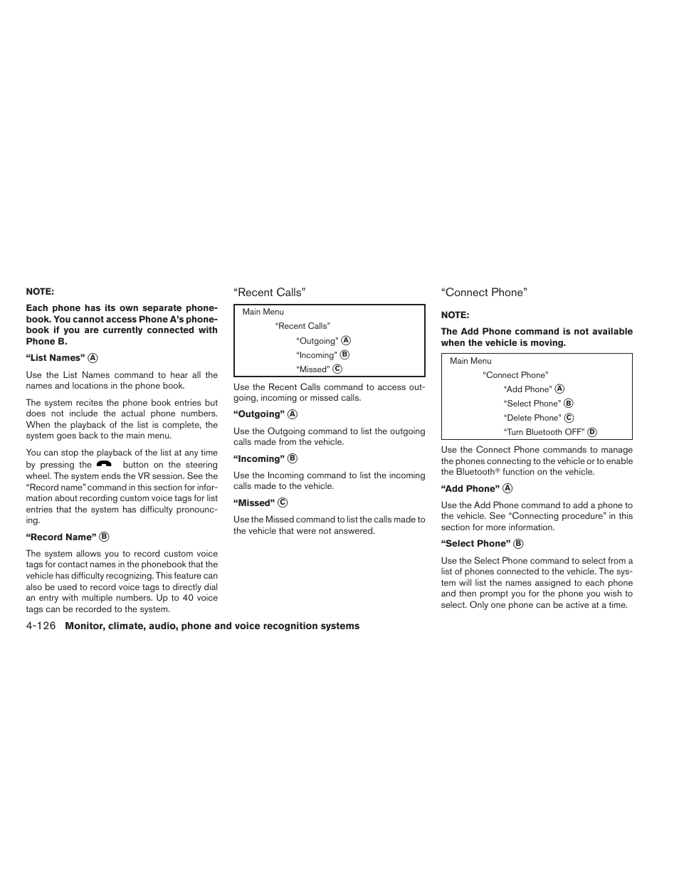 NISSAN 2012 Maxima User Manual | Page 285 / 452
