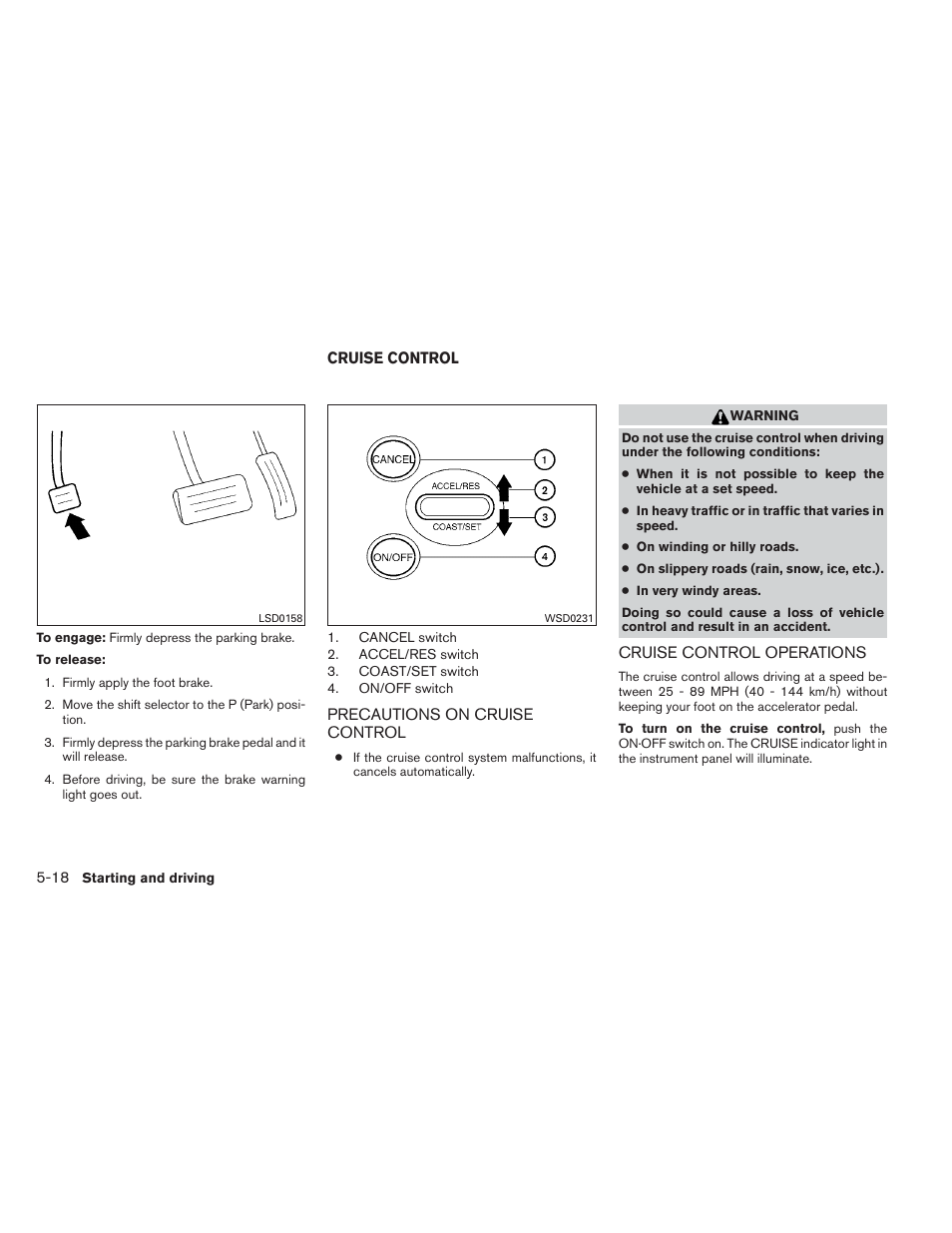 Cruise control -18 | NISSAN 2012 Maxima User Manual | Page 341 / 452