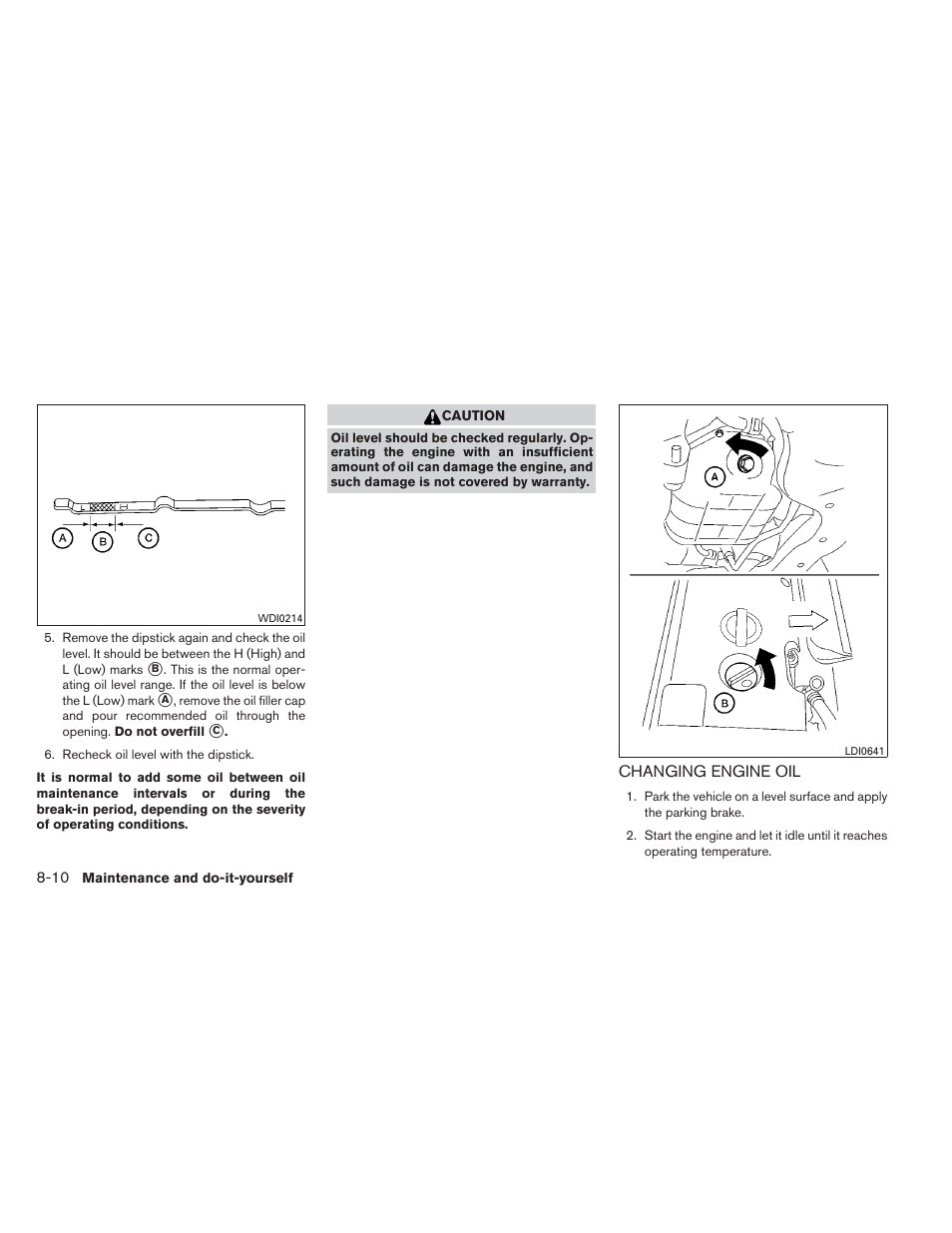 Changing engine oil -10 | NISSAN 2012 Maxima User Manual | Page 383 / 452
