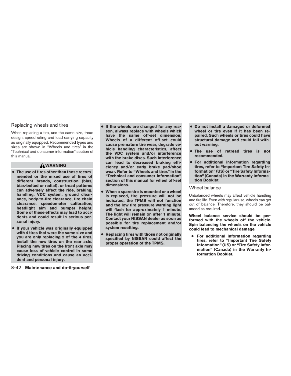 NISSAN 2012 Maxima User Manual | Page 415 / 452