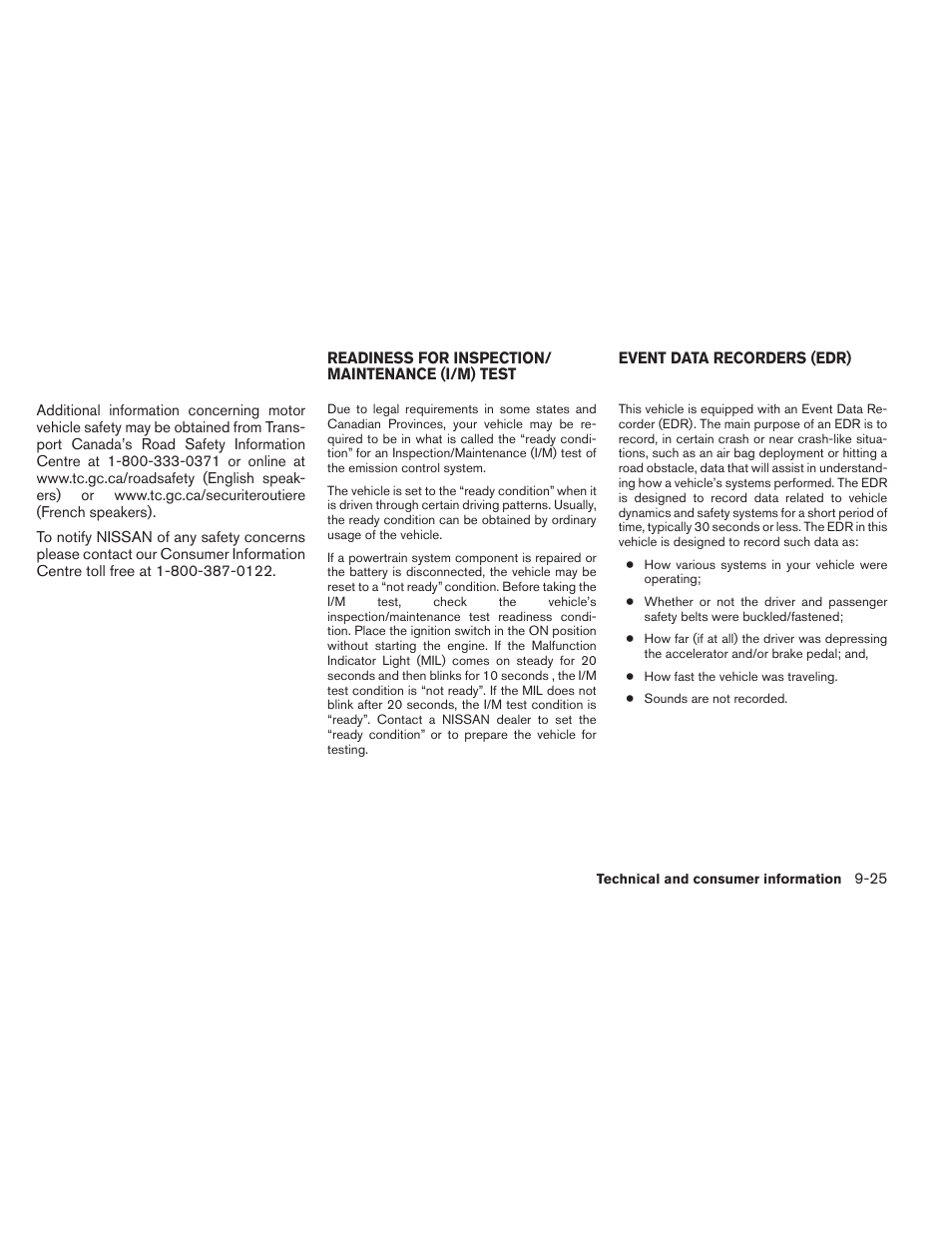 NISSAN 2012 Maxima User Manual | Page 442 / 452