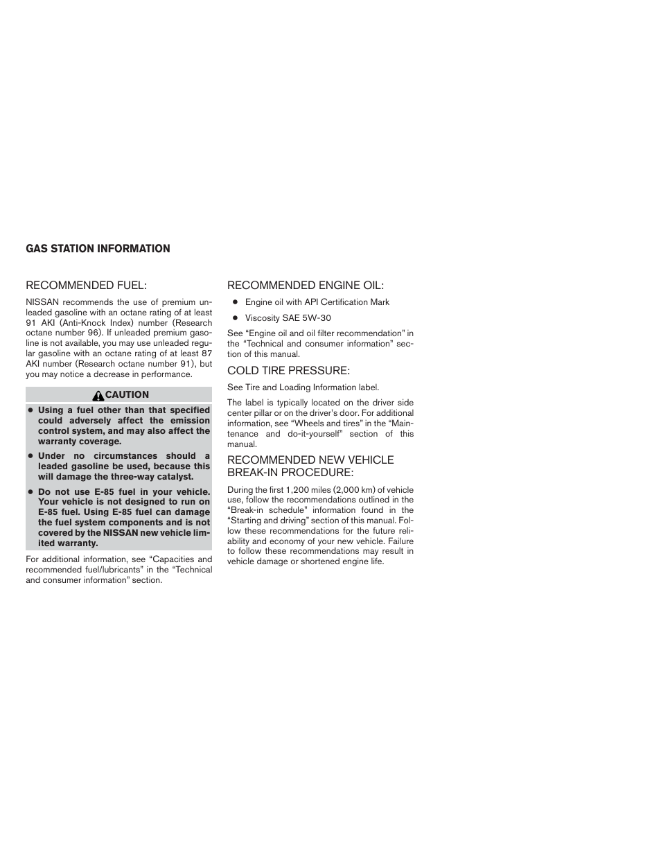 NISSAN 2012 Maxima User Manual | Page 451 / 452