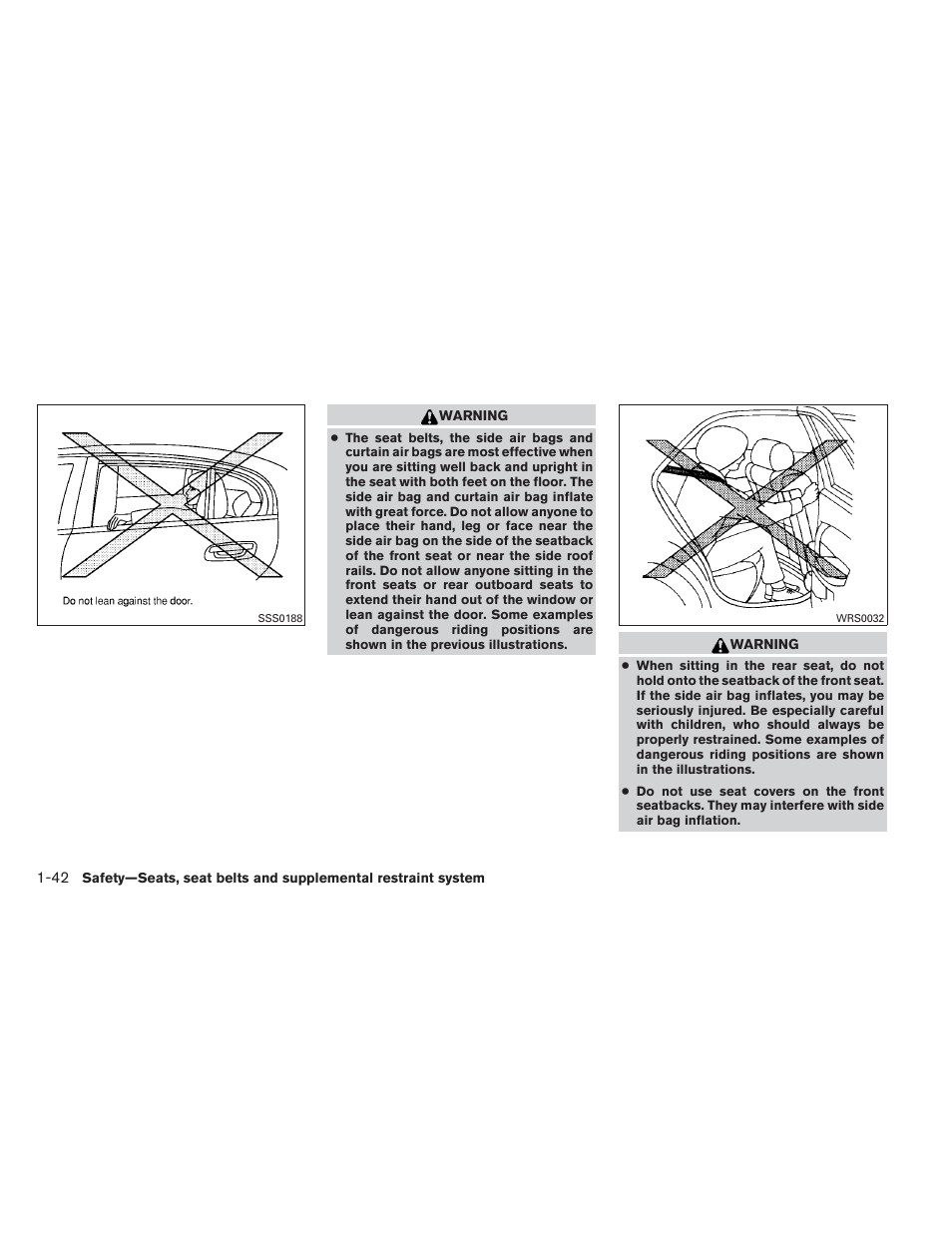 NISSAN 2012 Maxima User Manual | Page 59 / 452