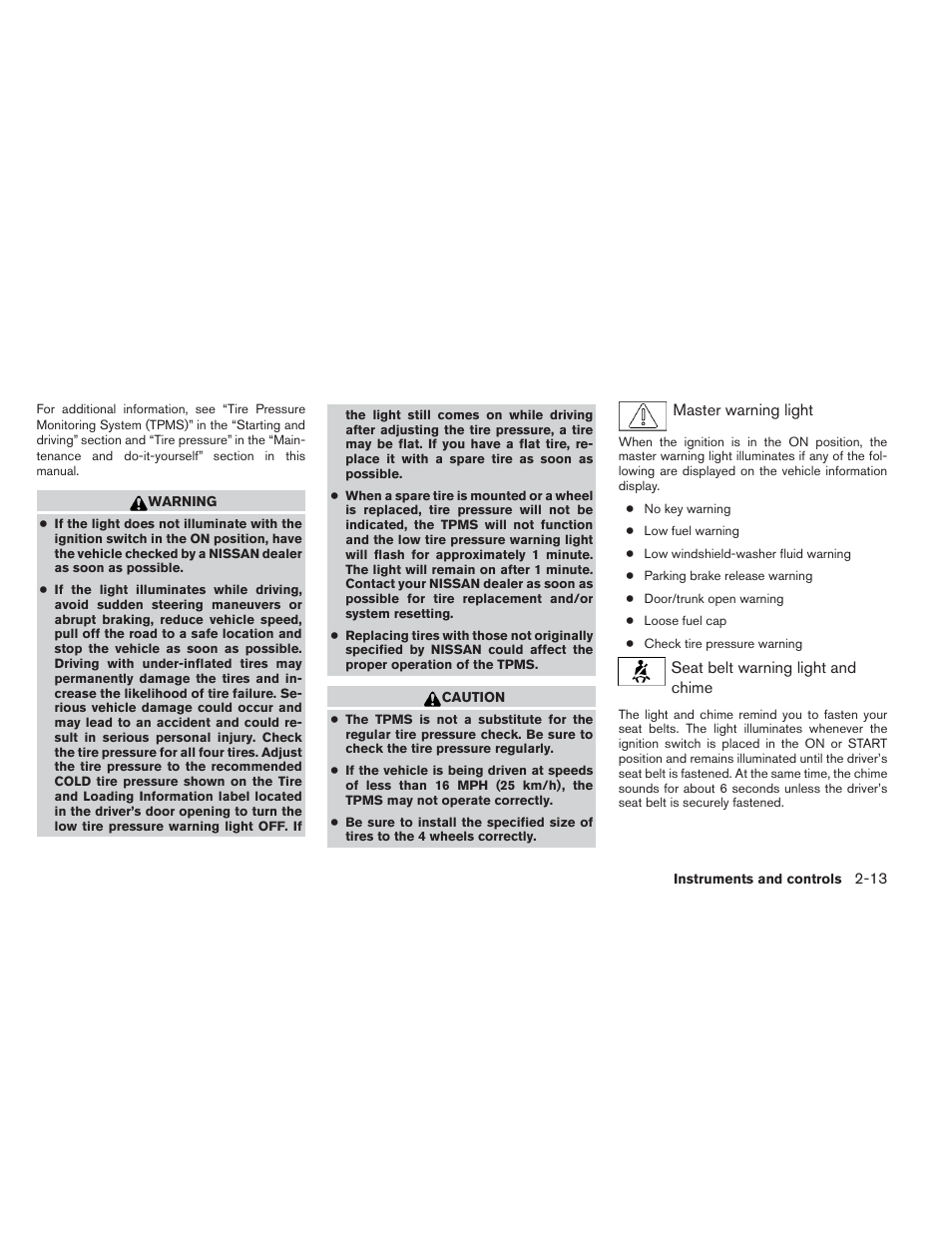 NISSAN 2012 Maxima User Manual | Page 84 / 452
