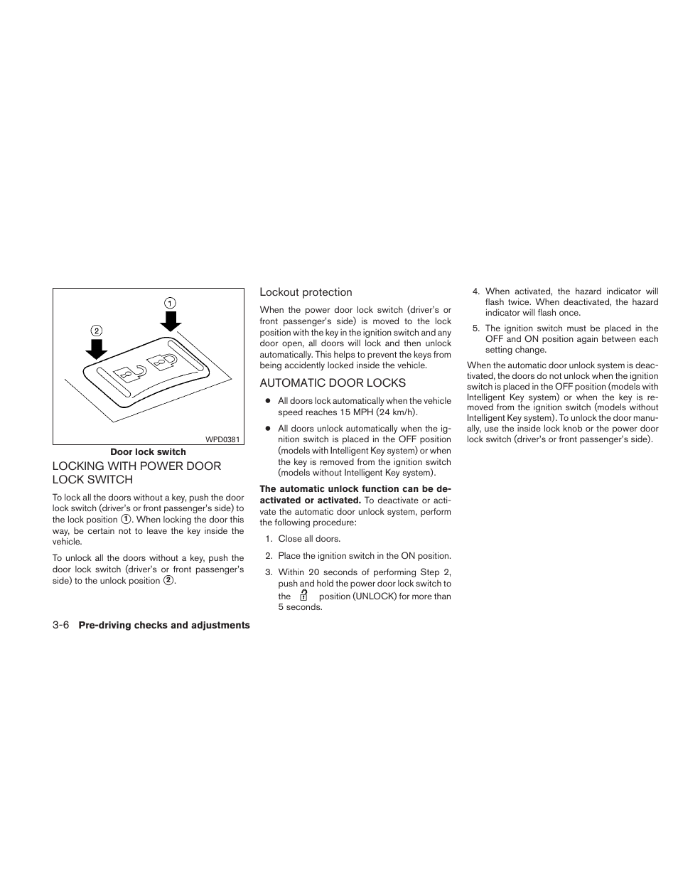 NISSAN 2011 Sentra User Manual | Page 125 / 360