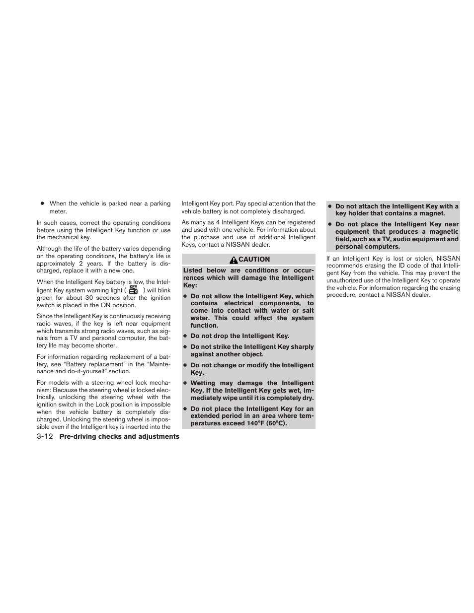 NISSAN 2011 Sentra User Manual | Page 131 / 360