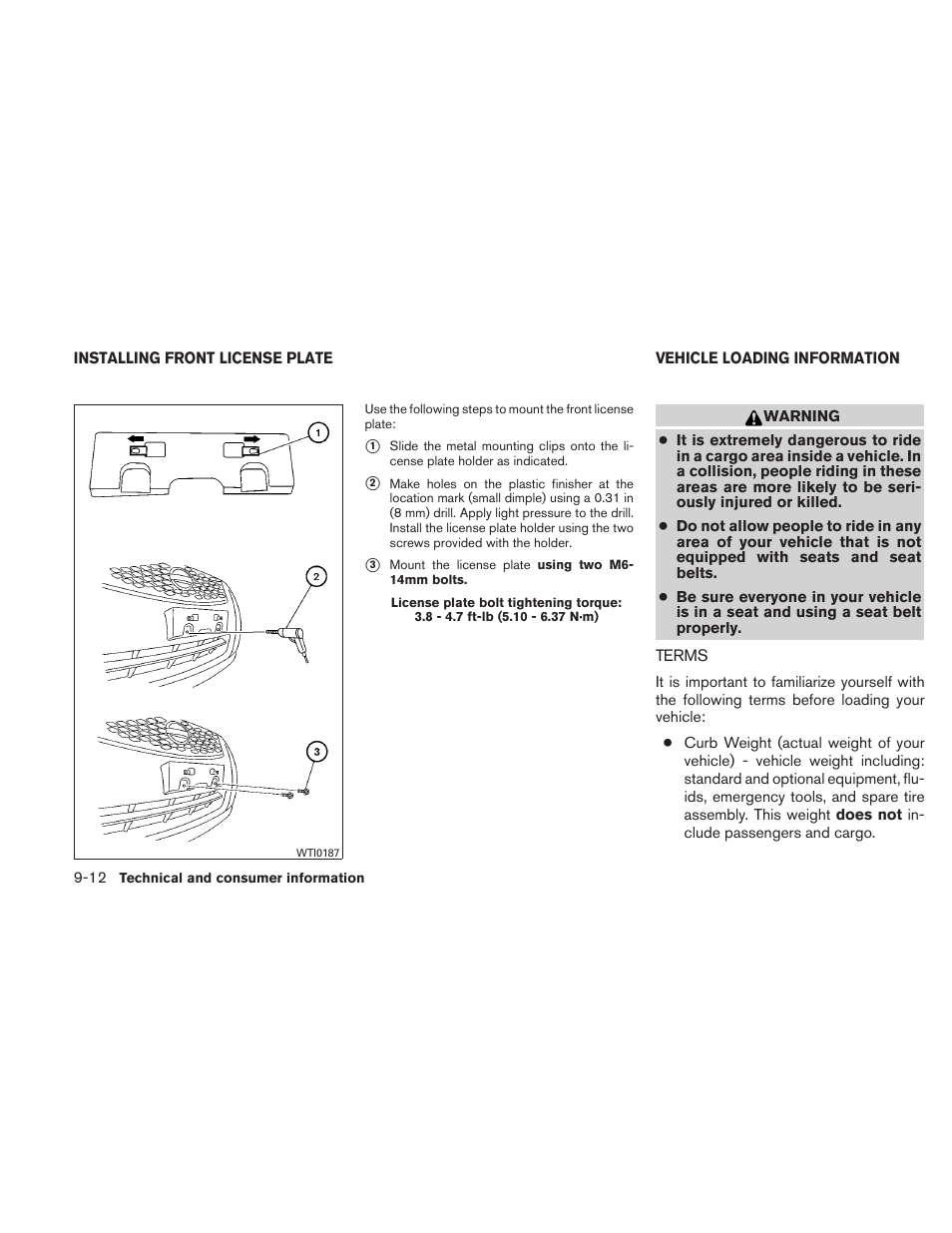 Terms -12 | NISSAN 2011 Sentra User Manual | Page 335 / 360