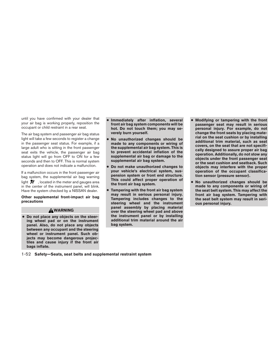 NISSAN 2011 Sentra User Manual | Page 71 / 360