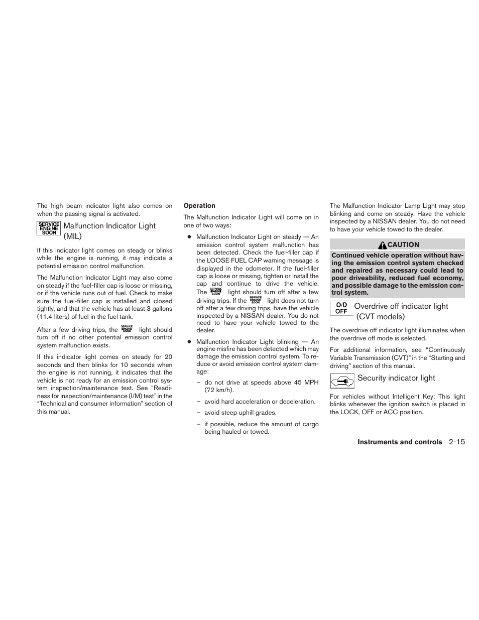 NISSAN 2011 Sentra User Manual | Page 92 / 360