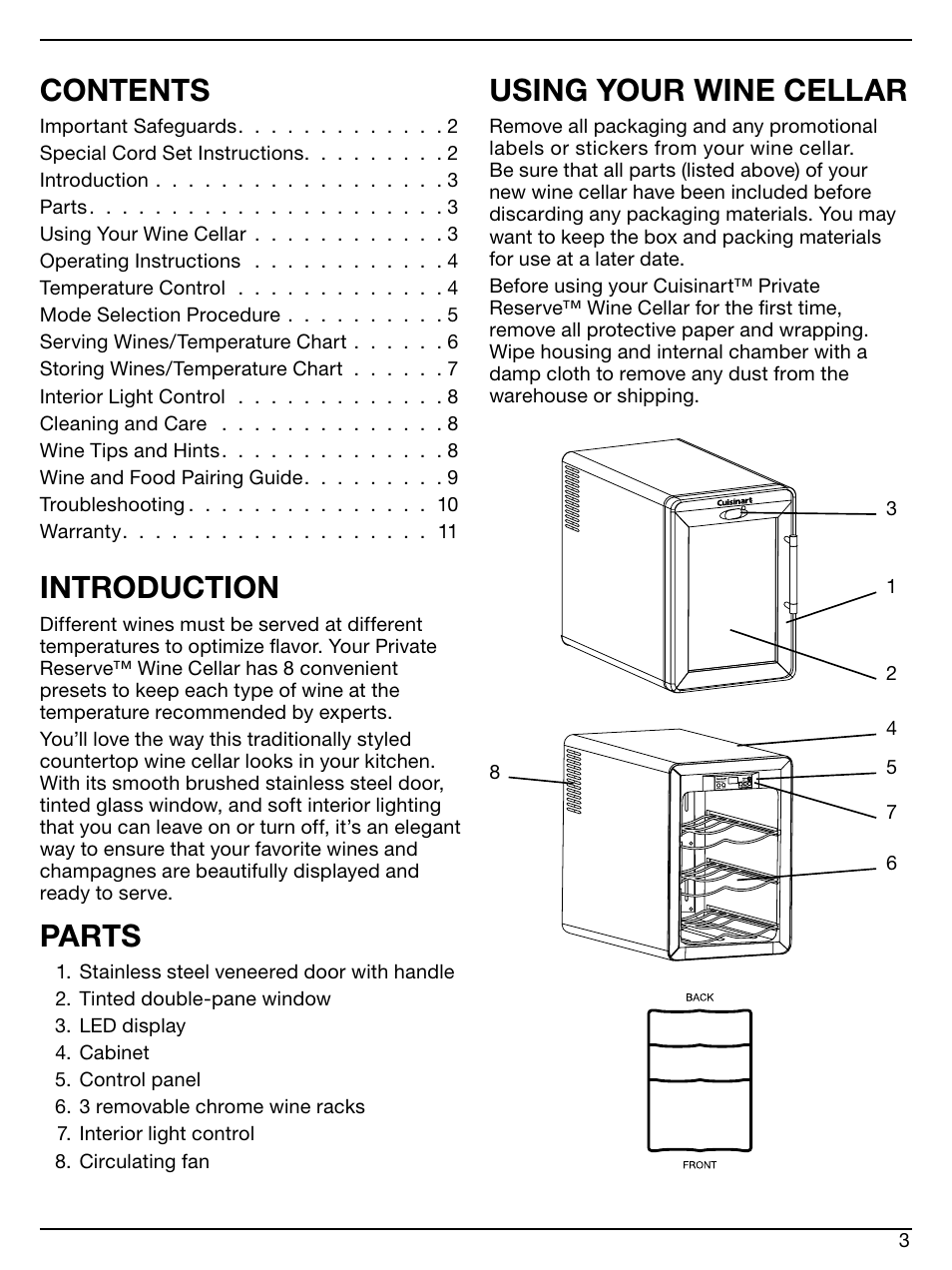 Cuisinart CWC-600 User Manual | Page 3 / 13