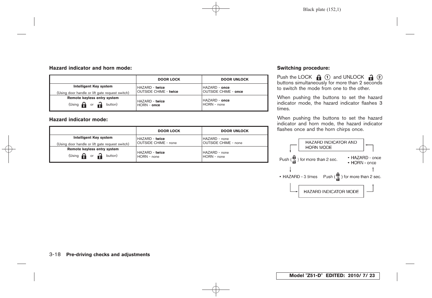 NISSAN 2011 Murano User Manual | Page 154 / 433