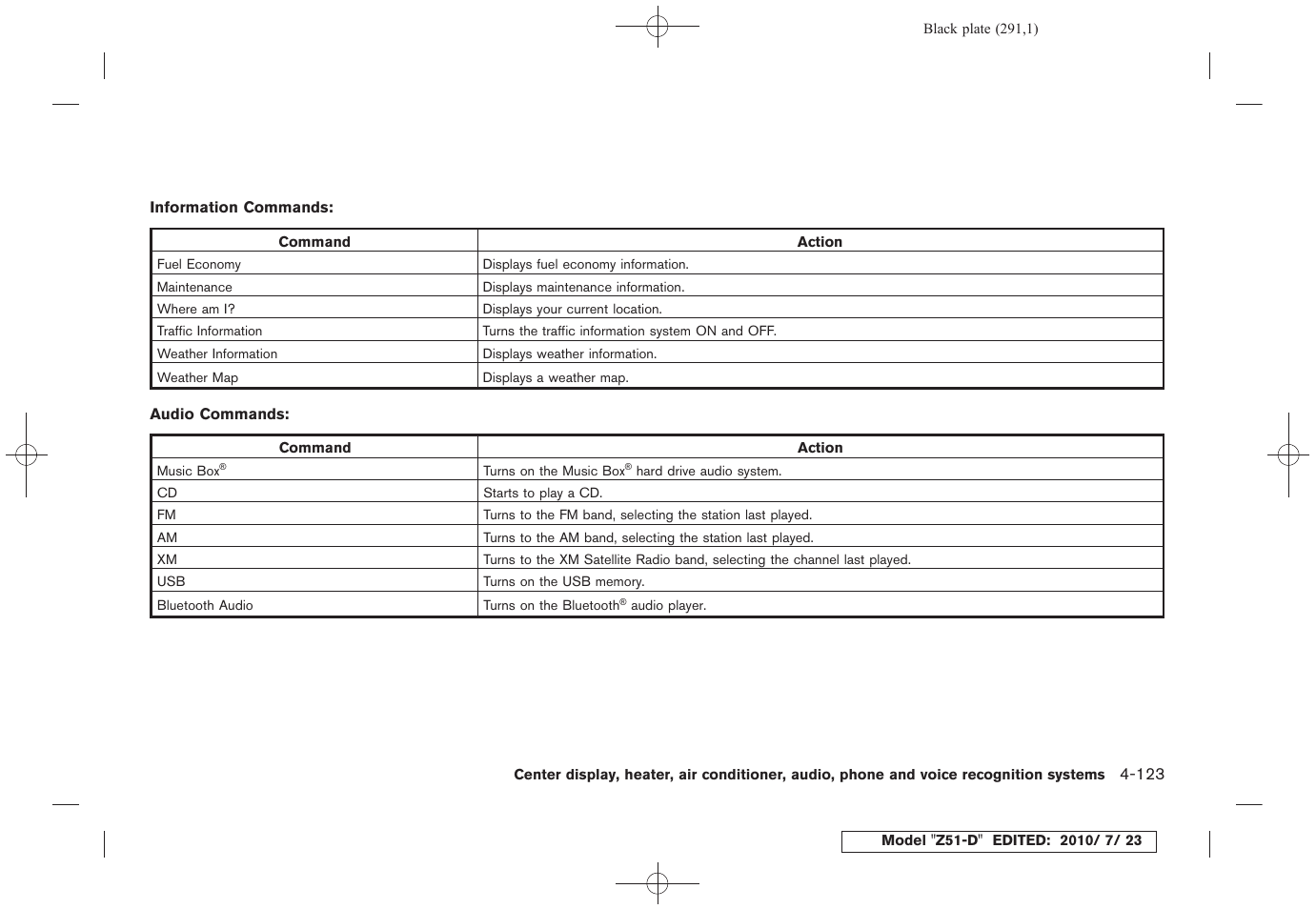 NISSAN 2011 Murano User Manual | Page 293 / 433