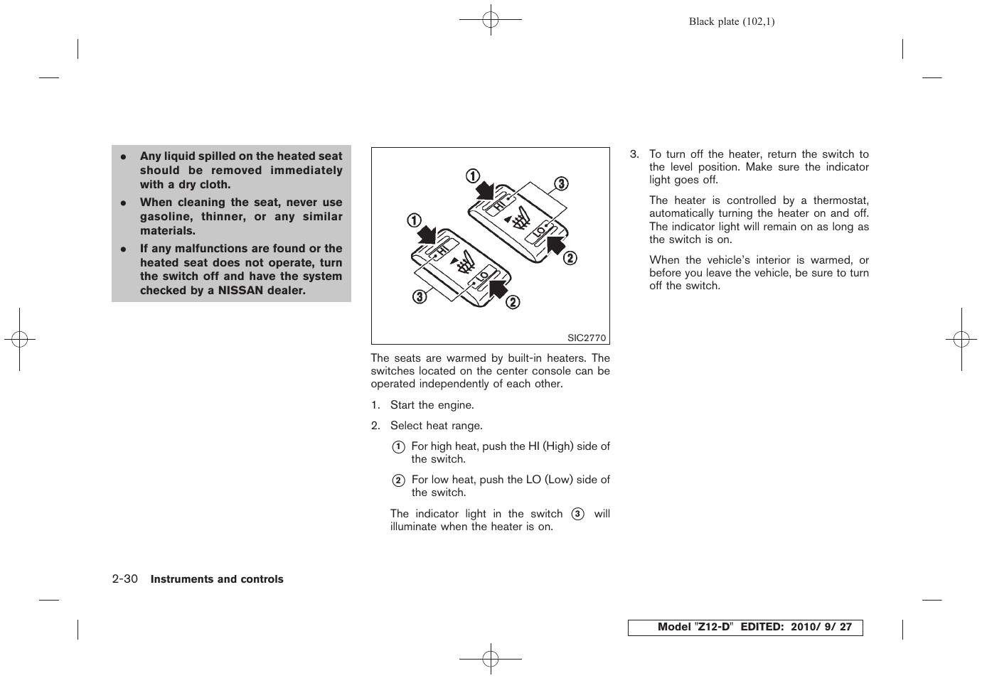 NISSAN 2011 Cube User Manual | Page 104 / 345